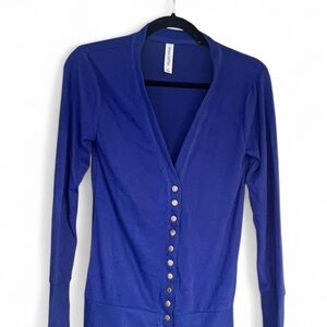 Zenana Outfitters Blue Button Down Shirt